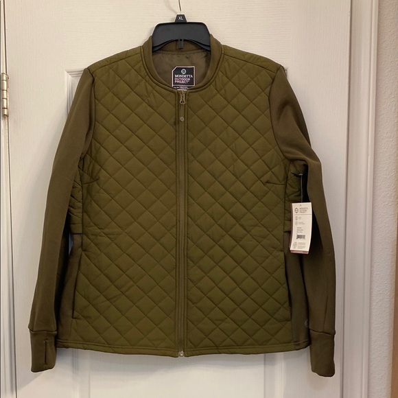 Mondetta Other - Mondetta Green Lightweight Quilted Shirt Jacket